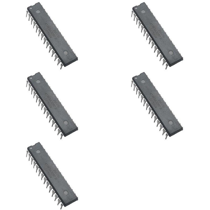 Bridgold 5pcs ATMEGA328P-PU 8-bit Microcontroller,4/8/16/32K Bytes in-System Programmable Flash,DIP-28. - Image 1